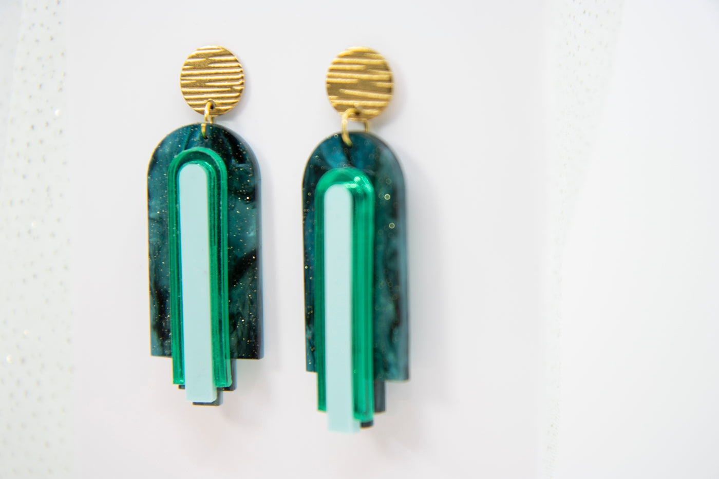 Artdeco Ohrringe "GINA" – EMERALD EDITION